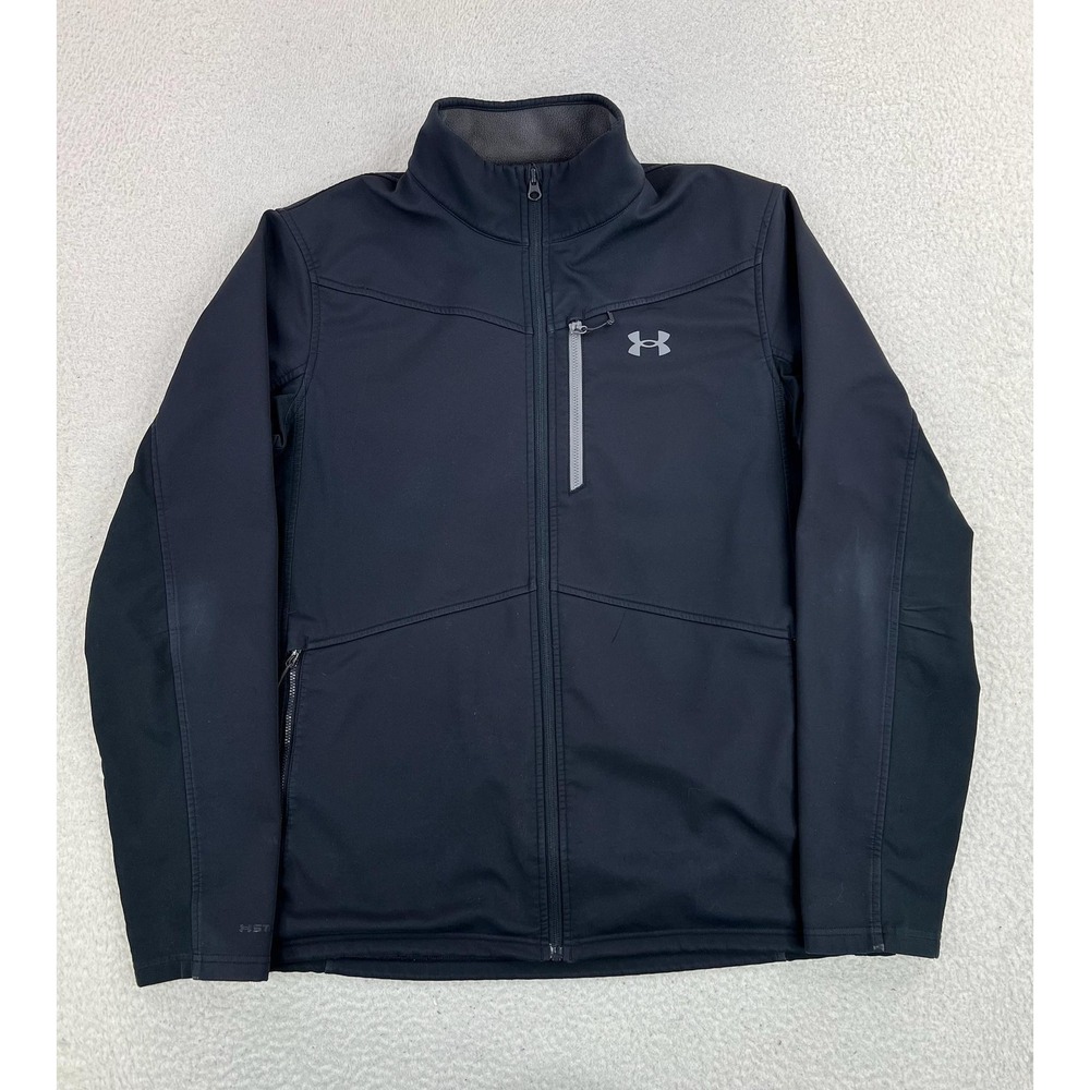 Under Armour Jacket Mens Large Black ColdGear Infrared Storm Shield 1321438